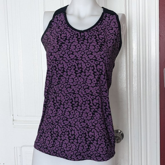 Lip Service Pyramid Stud Purple Leopard Tank - Picture 1 of 7